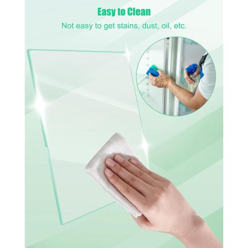 Glass 17x15 Upgrade 240350649 Glass Shelf Compatible with Frigidaire Crosley Refrigerator, Fridge Glass Bottom Shelf Crisper Replacement 17x15 Replace 241711236 240443328 240350602 240350633