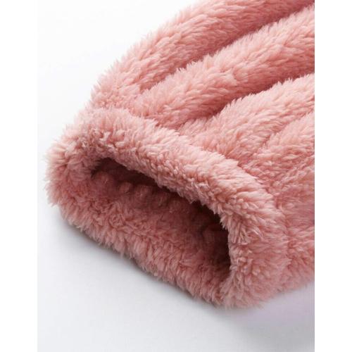 Size/M Womens Fleece Onesies Pajamas Jumpsuit Warm Sherpa Romper Sleepwear One Piece Zipper Hooded Playsuit Loungewear