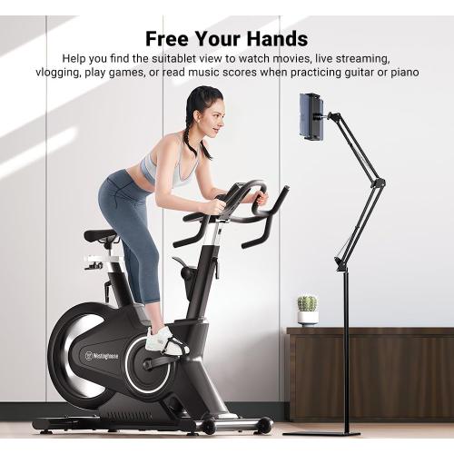 Floor Tablet Stand - Adjustable Overhead Bed Holder for Kindle, iPad, iPhone, Samsung Tab, E-Readers