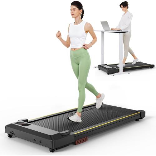 Walking pad Smart with APP, 3-in-1 Under Desk Treadmill for Home and Office, 2.5 HP Portable Walking Jogging Running Machine with Remote Control and LED Display