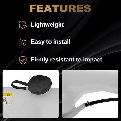 Partsflow Engine Coolant Reservoir Expansion Tank W/Cap For 2006-2010 Ford Explorer For 2006-2010 Ford Explorer Sport Trac For 2006-2010 Mercury Mountaineer 603-055