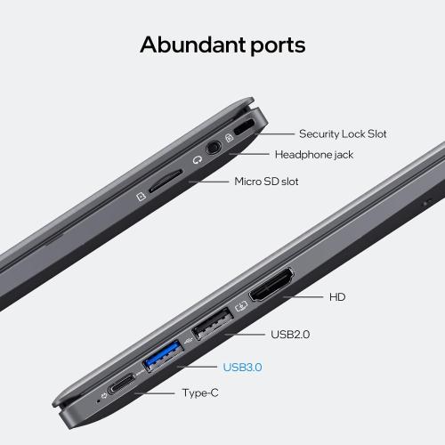 15.6-inch, 16GB RAM, 512GB SSD, FHD IPS Display Laptop Computer, N5095 Quad Core, 2.4/5G WiFi, BT4.2 Backlit and Fingerprint, Lightweight and Portable