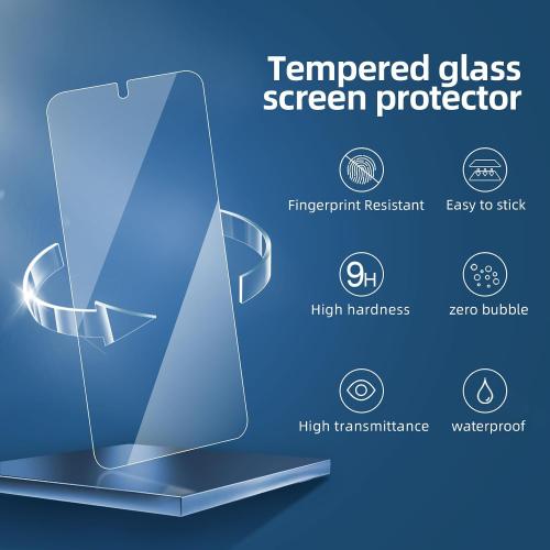 NEW'C 3 Pack Designed for Samsung Galaxy S25 Screen Protector Tempered Glass, Bubble Free, Ultra Resistant | Tempered Glass, Bubble Free, Ultra Resistant