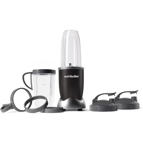 nutribullet® Pro 900W Personal Blender, 13-Piece Set, 32oz and 24oz Cups, Extractor Blade, Smoothies, Food Prep, Blends Ice and Frozen Fruit, Onyx Black, NB9-1301AK