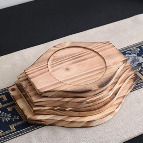 UPKOCH Stand Pads 2pcs Korean Dolsot Stone Bowl Wood Base Casserole Pot Tray Bibimbap Bowl Wood Mat Pot Trivet Trivet Coaster for Cooking Korean Soup and Food Desktop Desktop Stand