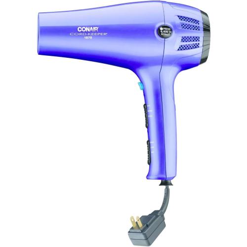Conair Ionic Cordkeeper Dryer, Purple/Blue
