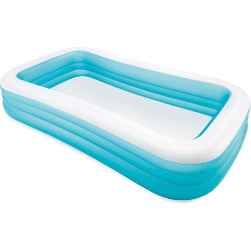 INTEX 58484EP Swim Center Inflatable Family Pool: 277 Gallon Capacity – 120 x 72 x 22 – Blue