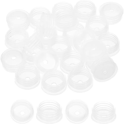 PATIKIL Bottle Adapter 0.79/20mm, 25 Pcs Press in Bottle Adapter Plugs for Oral Dispensers Liquid Oil Plastic Glass Bottles Stopper, Clear