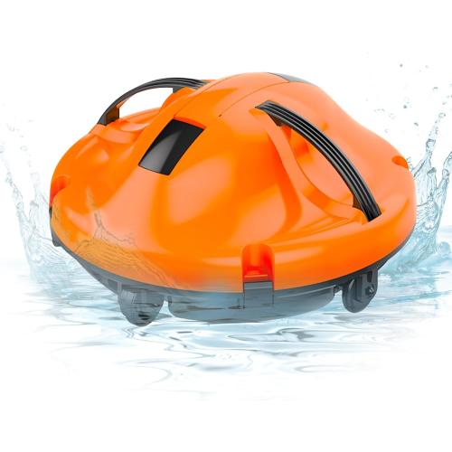 Upgrade Cordless Robotic Pool Cleaner for Above Ground Pool Vacuum Robot with Dual Motors, Automatic Pool Vacuum for Inground Pools Up to 1000 Sq.Ft (Lasts 120 Mins)