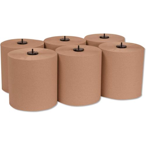Tork 290088 Universal Single-Ply Hand Roll Towel, Natural, Pack of 6