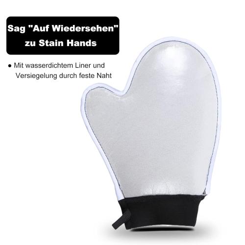 Self Tanning Mitt Applicator - Elastic Wrist Tan Mitt Applicator Microfibre Tanning Lotion Applicator Self Tanning Glove Sunless Tanning Mitt Streak Free Tan for Tanner Spray Mousse Lotions