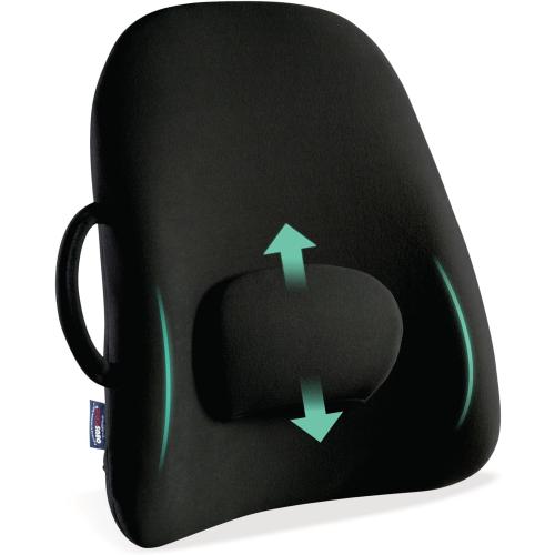 ObusForme Lowback Backrest Support – Lower Back Padded Seat Cushion and Lumbar Support Pillow, Portable Posture Support with Soft and Durable Foam