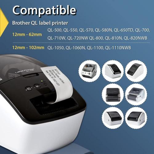 BETCKEY - Compatible Round Labels Replacement for Brother DK-1218 (0.94 in Dia), Use with Brother QL Label Printers [1 Roll/1000 Labels]