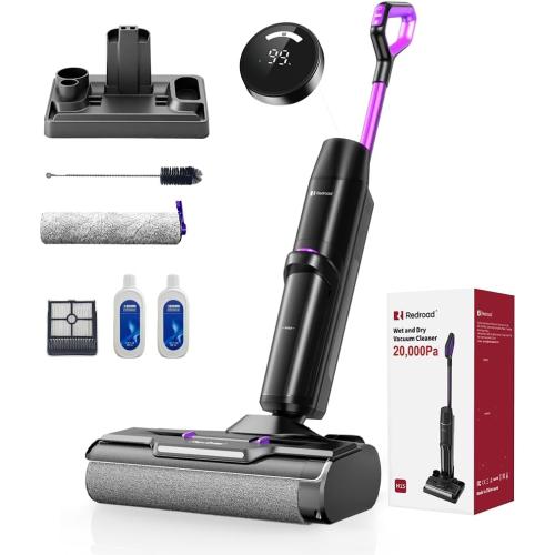 Wet Dry Vacuum Cleaner 20,000Pa,50Mins Runtime Cleaning Area 3013ft²,Cordless Vacuum Cleaner, Cordless Vacuum and Mop All in One,Self-Cleaning for Hard Floors Sticky Messes and Pet Hair H15Set ‼️has stains and dust‼️and may come with missing pieces ‼️