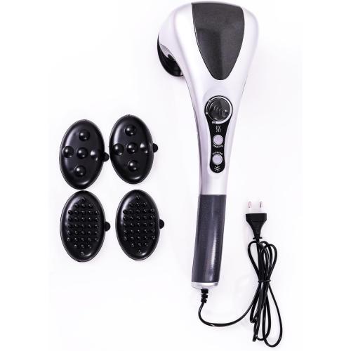 Electric Dual Head Heavy Hammer Massager, Handheld Neck and Back Massage, Heatable, for Deep Tissue Pain Relief, Restore Muscles in The Back, Shoulders, Legs, and Whole Body.