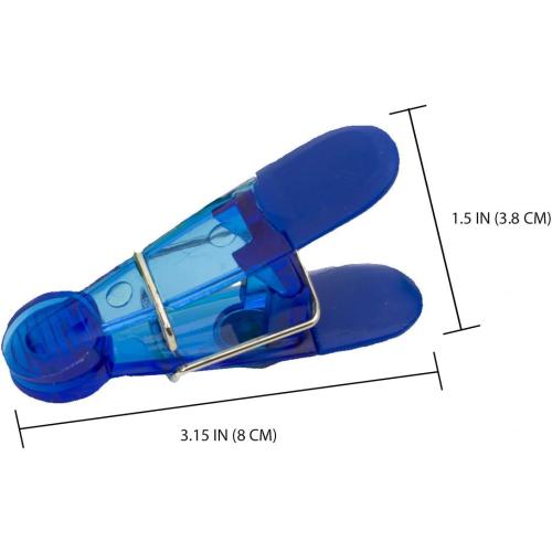 Seal N Snack Magnetic Chip Clips, Multi-Purpose Bag Grips for Kitchen Storage, Keep Pantry Foods Fresh, 16 Count, Colors May Vary