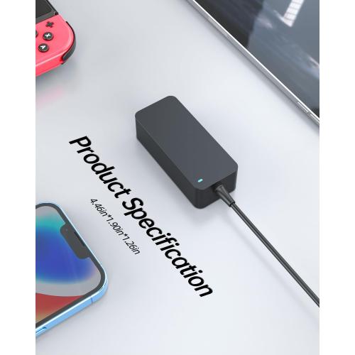 AC Charger Fit for Lenovo Ideacentre AIO 3 3-22 3-24 330 300S 310 300 520 200 310A 310S 610S 620S A340 A100 C20 All in One Desktop Laptop, 65W 45W, Slim Tip
