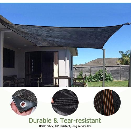 Shade Cloth  Rectangle Shade Net Canopy Sun Shade for Patio Outside Shade Cloth Awning Outdoor Garden