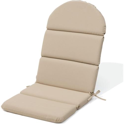 50x19.6 In Adirondack Chair Cushion, High Back Outdoor Chair Cushion | Water Resistant Patio Cushion,Fade Resistant,Outdoor Rocking Chair Cushions,Full Back Support, Beige