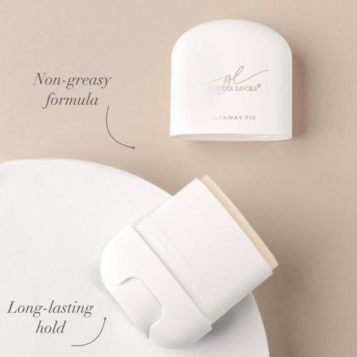 Goldie Locks Flyaway Fix Hydrating Pomade Stick - Tames Flyaways and Controls Frizz - Lightweight Non-Greasy Hold - Safe for Extensions & Color-Treated Hair - Protein-Free - 0.5 oz