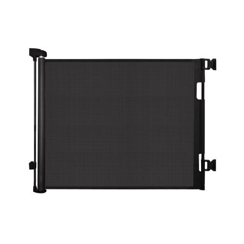 Retractable Baby Gate, Mesh Baby Gate or Mesh Dog Gate, 33 Tall, Extends up to 55 Wide, Child Safety Gate for Doorways, Stairs, Hallways, Indoor/Outdoor (33x55,Black)