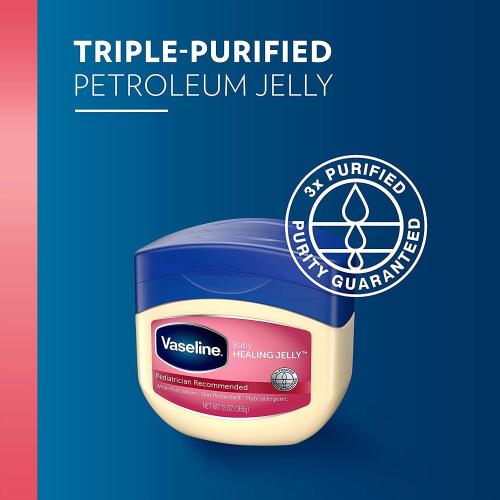 13oz 4 PackVaseline Petroleum Jelly Baby Skincare Protective & Pure 4 Count Treats Dry Skin And Prevents Chaffed Skin From Diaper Rash Hypoallergenic And Gentle On Skin 13oz