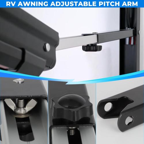 AUTOVIC RV Awning Adjustable Pitch Arm 30 inch for Dometic 9100 Power Awning Replace 8952002.400U