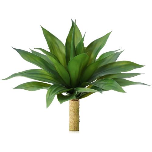 VeriNatural Artificial Agave Plant,Faux Plants Outdoor Decor,UV Resistant Large Potted Greenery,Realistic Plastic Succulents for Patio Porch Entryways Office Garden,1 Pack