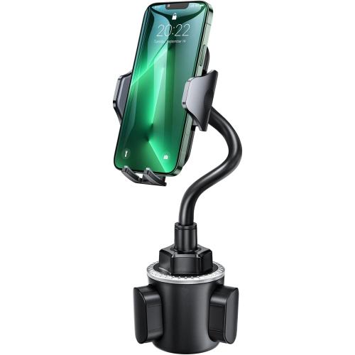 andobil Military-Grade Cup Phone Holder for Car/Truck, [2025 Enhanced] 13 360° Adjustable Gooseneck w/Anti-Shake Car Mount, Universal Car Phone Holder for iPhone/Samsung/Pixel All 4.0-7.0 Devices