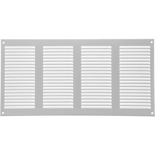 2pk Repa Market White Air Vent Cover 16 x 8 Inch (Outer Dimensions) - Steel Return Air Grilles - for Ceiling and Sidewall - HVAC - with Protection Screen (15.74'' x 7.87'' Inch)