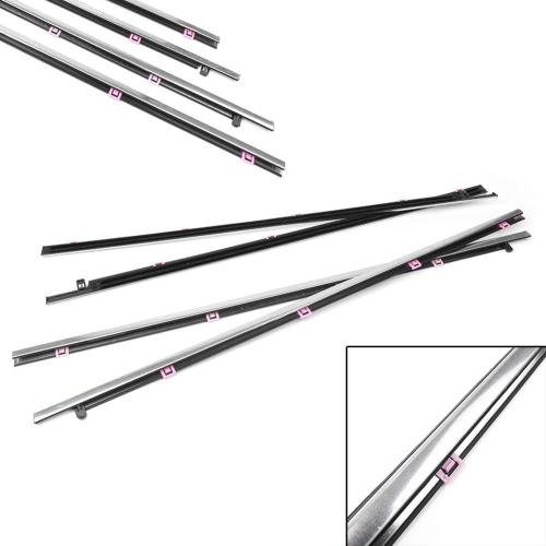 LIRU Automative Window Molding Trim Weatherstrip 4pcs Seal for HONDA Accord 2013 2014 2015 2016 2017