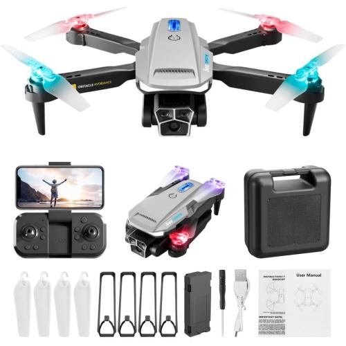Drone with Camera 1080 HD FPV Batteries and Carrying Case, RC Quadcopter Helicopter for Kids and Adults, Gravity Control, Altitude Hold, Headless Mode - M