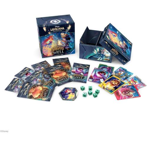 Ravensburger Disney Lorcana TCG: Whispers in The Well Illumineer's Trove - Secure Card Storage - Includes Booster Packs & Comprehensive Guide - Original Disney Artwork - Ages 8