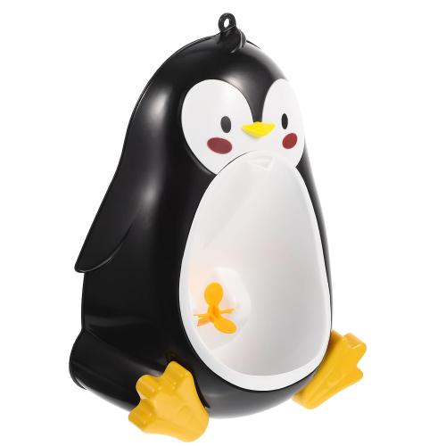 Toddmomy Penguin Potty Urinal for Boys Toddler Urinal Potty Training Toilet with Suction Cups Adjustable Wall Hanging Pee Trainer for Home Bathroom Nursery Kindergarten 14.56X10.23X5.90in