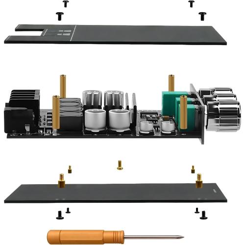 ZK-1002T 100W 100W Bluetooth Amplifier Board, 2.0 Channel Bluetooth 5.0 Subwoofer Audio AMP with Treble and Bass Control, DC12-24V, BT and AUX Inputs, TPA3116D2 Chip Stereo AMP Board for DIY Speakers