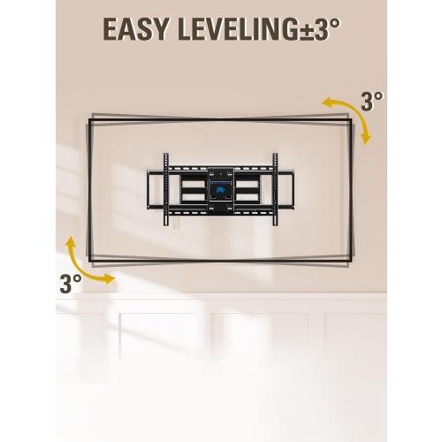 Mounting Dream TV Wall Mount TV Bracket for Most 42-90 Inch TV, Pre-Assembled Full Motion TV Mount with Articulating Arms, Max VESA 800x400mm 132 lbs. Loading, Fits 16, 18, 24 Studs, MD2298-XL