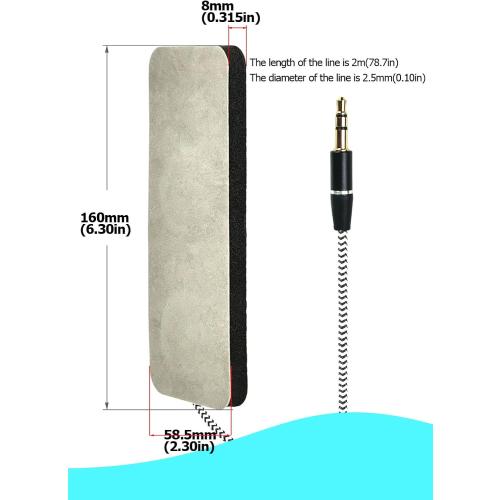 Pillow Speaker Wired for Sleeping, Sleep Headphones with Ultra Thin Stereo Speakers Perfect for Side Sleeping,Sports,Travel,Meditation and Relaxation Black Grey