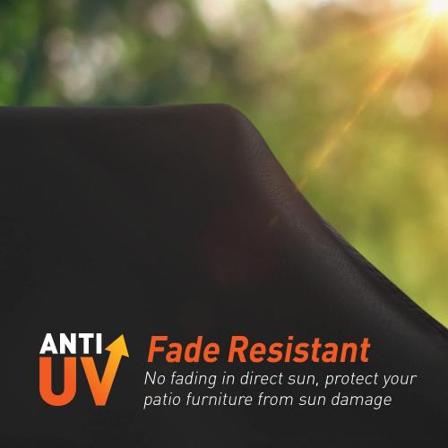 Waterproof 2-Seater Loveseat Covers for Patio Furniture, Weatherproof Outdoor Chair Seat Couch Sofa Cover, 54 W x 37 D x 35 H, Black