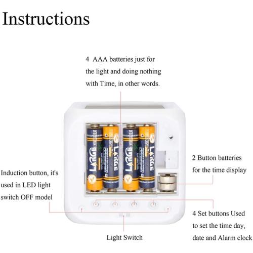 Led Alarm Clock Baseball Burning Sport Design Creative Desk Table Clock Glowing Electronic Colorful Digital Alarm Clock for Unisex Adults Kids Toy Birthday Present