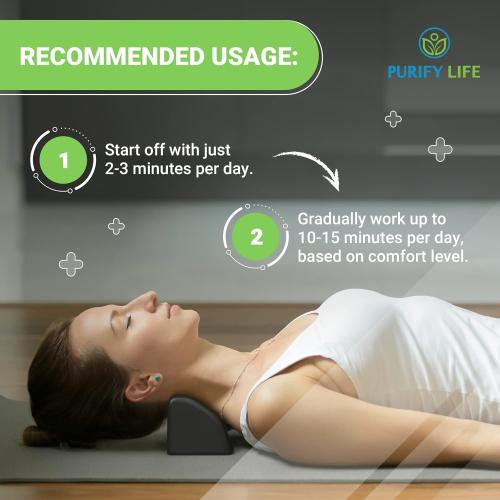 Purify Life Occipital Release Tool for Pivotal Therapy and TMJ - Cervical Traction Pillow - Neck Stretcher and Shoulder Relaxer - Neck Traction Device for Spinal Alignment & Tension Headaches