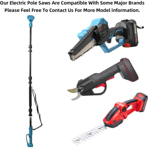 Only Extendable Pole Saw, Extension Pole Rotatable Pole 14ft Max Reach With Shoulder Strap,Tool-Free Installation Compatible 21v Shintyool Battery,For High Altitude Operations(No Chainsaw And Battery)