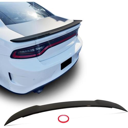 Black Rear Spoiler Venom V2 Style Rear Spoiler for Dodge Charger SRT SXT SE ScatPack Hellcat Daytona 2015-2023 Trunk Spoiler Wing Trunk Tail,Glossy Black - Wicker Bill Spoiler