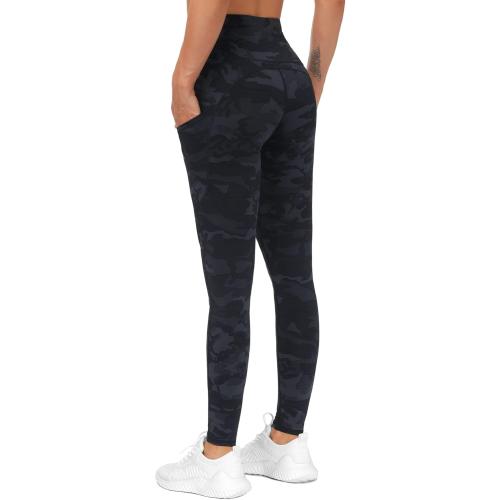 SIZE SMALL THE GYM PEOPLE Thick High Waist Yoga Pants with Pockets, Tummy Control Workout Running Yoga Leggings for Women