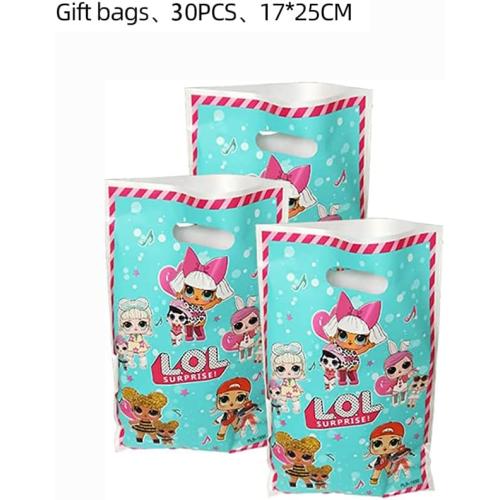 Ananju 30pcs Children Birthday Party Gift Bags Candy Bags Goody Bags Children Birthday Party Supplies Decorations (2pk)