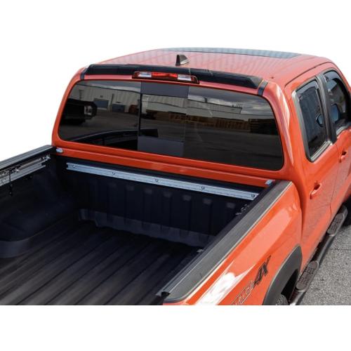 BridgeSport Wingman Utility Spoiler for Trucks - Compatible with Nissan Frontier 2005-2025 – Headache & Ladder Rack, Cab Protection and Large Cargo Management – W004