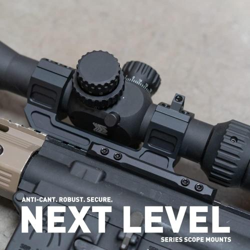 Monstrum Next Level Series Offset Scope Mount with Integrated Anti-Cant Level Bubble