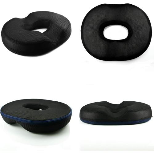 Donut Pillow for Tailbone Pain, Hemorrhoid Tailbone Donut Firm Pillow Memory Foam Seat Cushion Pain Relief for Hemorrhoid Treatment, Coccyx, Prostate, Sciatica, Surgery