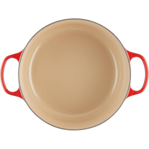 Le Creuset Enameled Cast Iron Signature Round Dutch Oven, 7.25 qt., Cerise