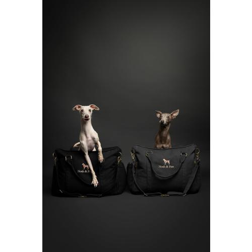 Noah & Paw Dog Car Seat Carrier, Small Dog Car Seat for Small Medium Pets with Harness Clip, 4X Safety Feature, Booster Travel Bed, Waterproof Washable, Orthopedic Foam Filling, Canvas Collection