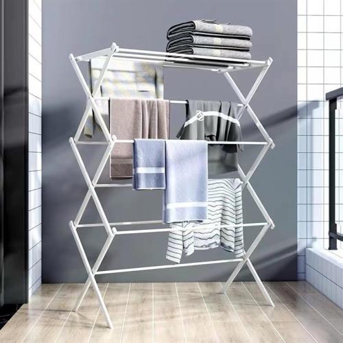 Indoor Clothes Drying Rack - Space Saving, Easy Setup, Multiple Levels for Efficient Home Organization - Perfect for Apartments and Small Spaces